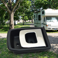 Serrure à double point pour voiture et camping-car Poignée de porte d'entrée Euro pour caravane RV