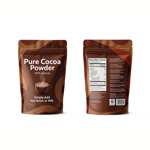 Mistura de Bebida de Chocolate Quente Superfood com Impressão Personalizada e Rótulo Privado, Mistura de Cacau Latte em Pó de Leite de Coco, Embalagem Refechável - Product Image 2