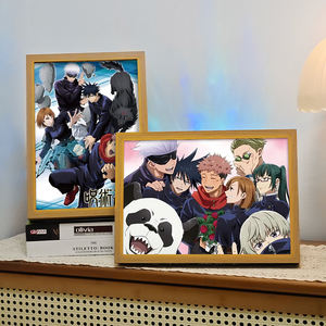 <span class=keywords><strong>Jujustu</strong></span> Kaisen personnalisé Anime imprime Led cadre Photo avec lumière dessin animé Figure LED peinture lampe garçons/filles pour la décoration de la chambre - Product Image 3