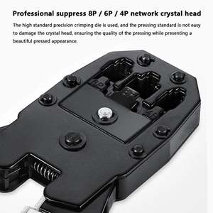 Pince à sertir RJ45 et RJ12, coupe-câble et dénudeur <span class=keywords><strong>RJ11</strong></span>, outil de sertissage pour câbles réseau <span class=keywords><strong>4P</strong></span> 6P 8P RJ-11/RJ-12 RJ-45 - Product Image 2