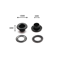 Œillet rond en laiton de 10 mm, couleur antique noire, disponible en plusieurs couleurs, petit œillet métallique de 5 mm pour sac en cuir