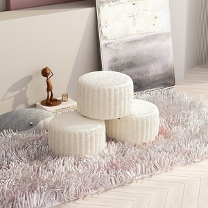Taburete bajo de cuero pequeño, asiento suave, taburete para cambiar zapatos, mesa de café, PUF, banco para el hogar, sala de estar, sofá, habitación de <span class=keywords><strong>niños</strong></span>, esquina de lectura - Product Image 3