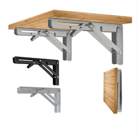 Support mural pliable robuste et moderne, enduit de poudre, étanche, pour cuisine, salle à manger, hôtel, usage extérieur et établi/table
