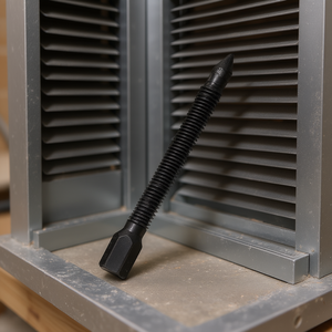 สกรู FG 165 1 V1 สำหรับฝาครอบช่องระบายอากาศแบบ Louver สีดำ หัวหกเหลี่ยม แบบเกลียวปล่อย - Product Image 3