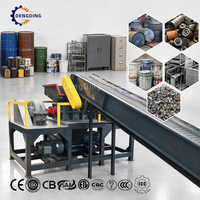 Broyeur à double arbre pour métaux, déchiqueteur et pulvérisateur pour la récupération des aciers, coques de voitures, moteurs, fils d'aluminium et de cuivre en usine de recyclage