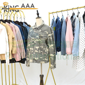 KINGAAA giacca di jeans con perle usato giacca di jeans abbigliamento usato all'ingrosso di seconda mano vestiti balle per la vendita in sud <span class=keywords><strong>Africa</strong></span> - Product Image 2