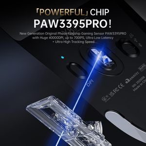 ATTACK SHARK X8 Plus 55g Superlight Wireless Gaming Mouse with 40000 DPI,PAW3395 <strong>PRO</strong> Gaming Sensor,C06 ULTRA LED Cable - Product Image 5