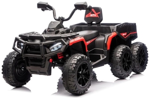 Auto Elettrica ATV a Sei Ruote per Bambini 2-4 Anni, Rimorchio in Plastica per Auto Giocattolo 5-8 Anni - Product Image 3