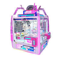 Easyplay Factory Machine à griffes commerciale à monnayeur pour 4 joueurs, jeu de grue d'arcade pour peluches, pour centre commercial