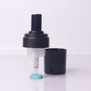 waterproof foam soap pump for hand cleanser foaming pump sprayer 43/410 luxury bottle with black plastic pump head