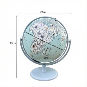 Globo Terráqueo Giratorio de 8 Pulgadas con Temática Animal, Base de Plástico y Metal, Certificado CE/ROHS, Decoración Educativa para Niños con Geografía - Product Image 3