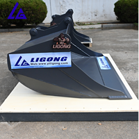 Bucket Excavator Mini 3-5 Ton, Bucket Penggalian, Bucket Pembersih, Tanpa Gigi, Tepi Rata, Garansi CE 18 Bulan, LIGONG