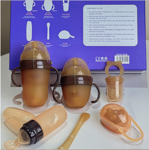 Ensemble complet d'alimentation pour nouveau-nés <span class=keywords><strong>6</strong></span> pièces : <span class=keywords><strong>biberon</strong></span> en silicone, sucette, cuillère, distributeur de fruits, <span class=keywords><strong>biberon</strong></span> pour céréales de riz - Product Image 4