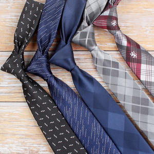 D13 6CM Design stretto a quadri blu da <span class=keywords><strong>uomo</strong></span> a righe sottili <span class=keywords><strong>cravatta</strong></span> Skinny accessori da <span class=keywords><strong>uomo</strong></span> <span class=keywords><strong>cravatta</strong></span> di seta - Product Image 3