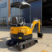 Livraison gratuite, mini-excavatrice de 1,5 tonne, moteur Kubota EPA, excavatrice compacte pour utilisation agricole