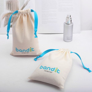 Fabricante OEM, venta al por mayor, bolsa de lona de algodón para joyería, bolsa para zapatos con cordón, bolsa de regalo, bolsa de polvo de lino con logotipo personalizado impreso - Product Image 2