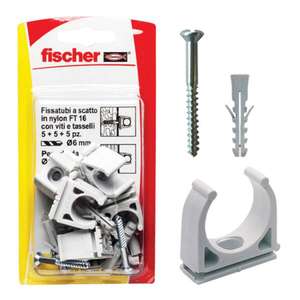 FISCHER - 504607 Clip abierto-Fijación FT K - EAN 8001132046074 ELEMENTOS PARA FIJACIÓN FIJACIONES - Product Image 1