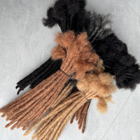 WMeches Naturelle Rastas Dreadlocks Cheveux Humains 0.6cm Loc Extensions Handmade Locks Cheveux Naturels Crochet Dreadlocks Tressage Cheveux