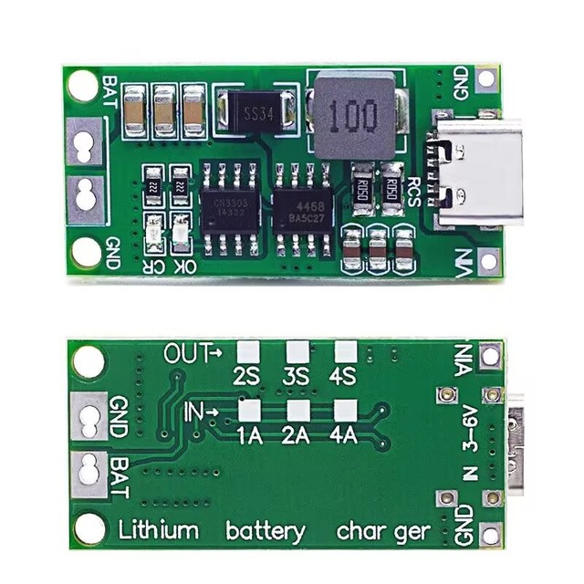 Multi-Cell 2S 3S 4S Type-C To 8.4V 12.6V 16.8V Step-Up Boost LiPo Polymer Li-Ion Charger 7.4V 11.1V 14.8V 18650 Lithium Battery