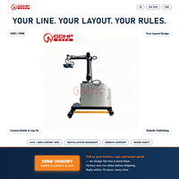 Ligne de production automatique de remplissage de détergent à 8 têtes servo-piston avec capsulage, étiquetage, emballage en carton et palettisation