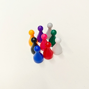 Nouveaux pions de jeu en plastique colorés personnalisés pour l'enseignement et les accessoires de jeux de cartes et de société - Product Image 4