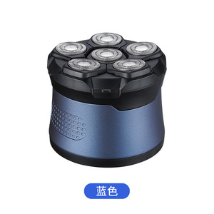 Rotary <b>Shaver</b> 6-Blade Floating <b>Head</b> Li-ion Battery Washable For <b>Men</b> Household Use Blue - Product Image 1