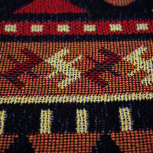 도매 신상 재활용 면 & 폴리에스터 태피스트리 자카드 직조 담요 사계절용 휴대용 호텔용 - Product Image 3