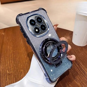 Custodia per telefono con supporto glitterato di lusso per Xiaomi Redmi Note 14 15 Pro Plus 15 15C 14C 14S 4G 5G rivestimento antiurto <span class=keywords><strong>in</strong></span> <span class=keywords><strong>Silicone</strong></span> - Product Image 1