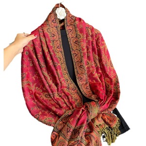 2025 New Luxury Women's Jacquard Tassel Shawl <strong>Scarf</strong> Soft Breathable <strong>Cashmere</strong>-<strong>Like</strong> Polyester All-Match for Autumn Winter - Product Image 5