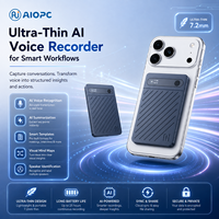 Enregistreur vocal numérique IA ChatGPT avec transcription MP3, résumé et traduction en 152 langues, 64 Go, 52 heures d'enregistrement de réunions