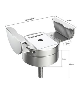 Support de téléphone <span class=keywords><strong>pliable</strong></span> en alliage d'aluminium à entraînement direct BEELORD <span class=keywords><strong>pour</strong></span> vélos électriques, route et montagne, montage sur guidon/tige - Product Image 5