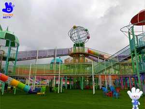 Son Derece Çekici İç/Dış Mekan Çelik Naylon Tırmanma Ağı Macera Parkı Okullar Alışveriş Merkezleri Yumuşak Oyun Alanı Ekipmanları Çocuklar İçin - Product Image 4