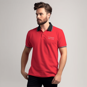 Logo personnalisé et étiquette brodée Chemises polo respirantes coupe sèche pour hommes T-shirt de sport à manches courtes coupe ajustée de haute qualité - Product Image 6