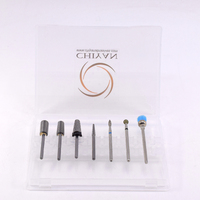 Manucure professionnelle diamant peu en gros 7 pièces lime électrique haute qualité personnalisé carbure de tungstène foret à ongles ensemble
