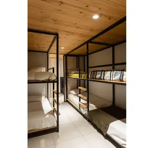 JZD Werk Hostel Gebrauch starkes strapazierfähiges Bett modulares Doppeldecker-Metall-Bett