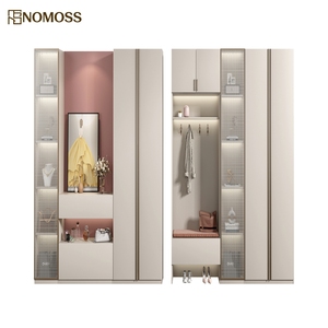 Mobile Portascarpe in Legno Moderno con Scaffale per Casa, Armadio Moderno in Legno con Portascarpe per Uso Quotidiano - Product Image 2