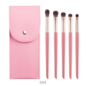 Pinceaux de maquillage personnalisés, Logo, étiquette privée, 7 couleurs, série de bonbons, ensemble de pinceaux de maquillage végétalien pour les <span class=keywords><strong>yeux</strong></span>, pinceaux pour ombre à paupières, 5 pièces - Product Image 6