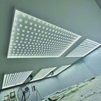 Film étirable en PVC rectangulaire pour plafond, magasin automobile, membrane ignifuge, tissu, boîte lumineuse LED en aluminium, publicité décorative