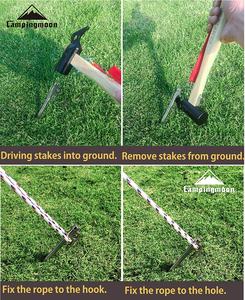 Ad alta Resistenza 20 centimetri In Acciaio Inox di Campeggio Esterna In Metallo Palo Della Tenda Picchetti <span class=keywords><strong>Spiaggia</strong></span> Peg Neve Peg - Product Image 5