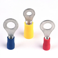 Cosses de raccordement isolées pré-assemblées en cuivre étamé pressé à froid série RV pour terminaison de câble
