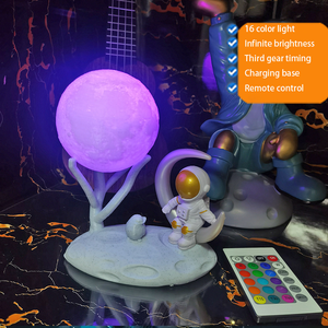 Lampada da astronauta luce notturna carina luna <span class=keywords><strong>Action</strong></span> <span class=keywords><strong>Figure</strong></span> <span class=keywords><strong>Light</strong></span> lampada da comodino ricaricabile per bambini - Product Image 5