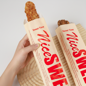 Bolsa de Embalaje de Alimentos Personalizada con Impresión, Bolsa de Papel Kraft Resistente al Aceite para Panadería, Baguettes y Productos de Panadería Crujiente - Product Image 6