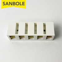 Bornes de connexion de Base d'isolation en résine de Type fixe 60A/5P avec vis plaque de connecteur JX-6005