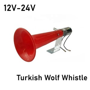 แตรลมสีแดง 180 เดซิเบล อเนกประสงค์ 12V/24V สำ<span class=keywords><strong>ห</strong></span>รับรถบ้าน รถบรรทุก รถ SUV รถจักรยานยนต์ - Product Image 2