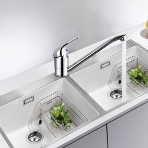 Kitchen Faucet Single <b>Handle</b> 360 Degree Rotate Modern Design Deck Mounted Hot Cold Water Sink Tap - Product Image 1