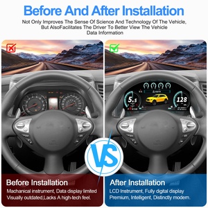<b>For</b> Infiniti FX25/FX35/FX37 2009-2016 <b>Car</b> Digital Dashboard LCD Instrument Cluster <b>Speedometer</b> Upgrade - Product Image 4
