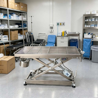 Table d'opération vétérinaire électrique en acier inoxydable avec élévateur à ciseaux pour hôpital vétérinaire
