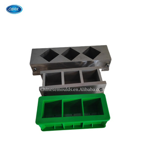 هاون ملموسة مكعب العفن أشكال ثلاثة مكعبات ثلاثة عصابة مكعب قطع حماية للأذن ل 3 عصابة البلاستيك قوالب - Product Image 4