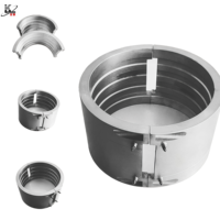 Chauffe-étui en aluminium moulé de type séparé, bande chauffante détachable en aluminium moulé pour étui d'extrusion