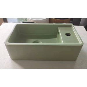 Vente flash : lavabo mural en pierre artificielle <span class=keywords><strong>verte</strong></span>, forme rectangulaire, pour salle de bain - Product Image 2